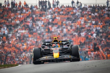 Photo for Zandvoort, Holland. 1-4 September 2022. F1 World Championship, Dutch Grand Prix. Race Day. #11, Sergio PEREZ, MEX, Oracle Red Bull Racing RB18 Honda. - Royalty Free Image
