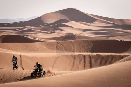 Photo for Yanbu, Saudi Arabia. 05-19 Jenuary 2024. 46 Rally Dakar. Motorbike and quad in the dunes. - Royalty Free Image