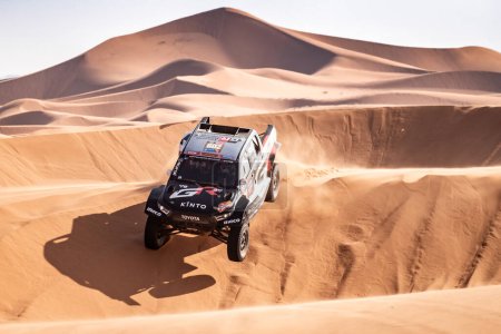 Photo for Yanbu, Saudi Arabia. 05-19 Jenuary 2024. 46 Rally Dakar. #209, Giniel de Villiers  Dennis Murphy, Toyota GR DKR Hilux, oyota Gazoo Racing, in the dunes - Royalty Free Image