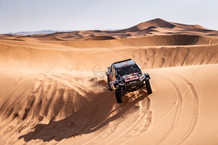 Photo for Yanbu, Saudi Arabia. 05-19 Jenuary 2024. 46 Rally Dakar. #206, Lucas Moraes  Armand Monleon, Toyota GR DKR Hilux, Toyota Gazoo Racing, in the dunes. - Royalty Free Image
