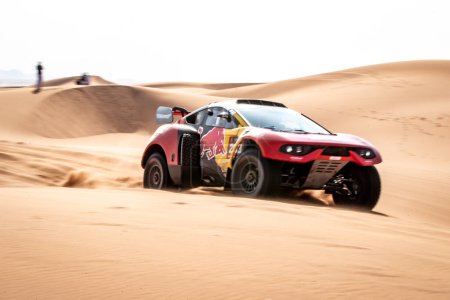 Photo for Yanbu, Saudi Arabia. 05-19 Jenuary 2024. 46 Rally Dakar. #203, Sebastien Loeb  Fabian Lurquin, Prodrive Hunter, BRX Prodrive, in the dunes. - Royalty Free Image