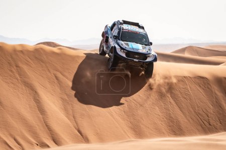 Photo for Yanbu, Saudi Arabia. 05-19 Jenuary 2024. 46 Rally Dakar. #210, Nani Roma  Alex Haro, Ford Ranger, M-Sport Ford World Rally Team, in the dunes. - Royalty Free Image