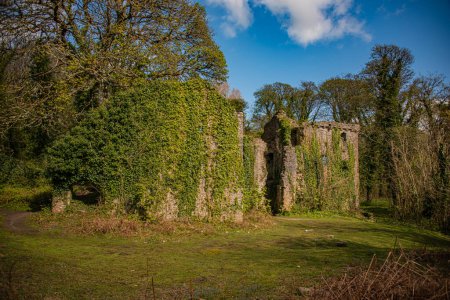 Candleston Castle, Bridgend County Borough, Mid Glamorgan, Südwales 