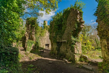 Candleston Castle, Bridgend County Borough, Mid Glamorgan, Südwales 