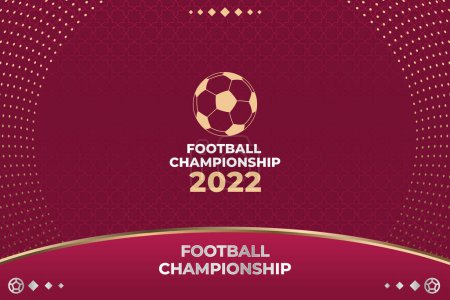 Football Background for soccer championship 2022. Football Championship background for banner, flyer, poster soccer championship 2022
