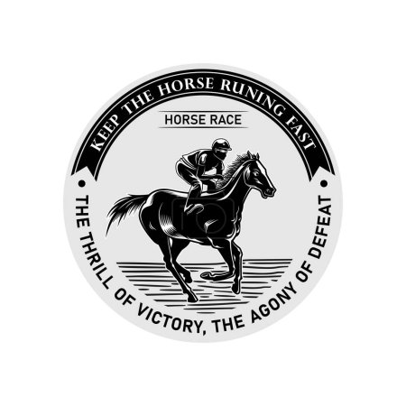 Illustration for Horse Silhouette Logo Design Inspiration Vector - Royalty Free Image