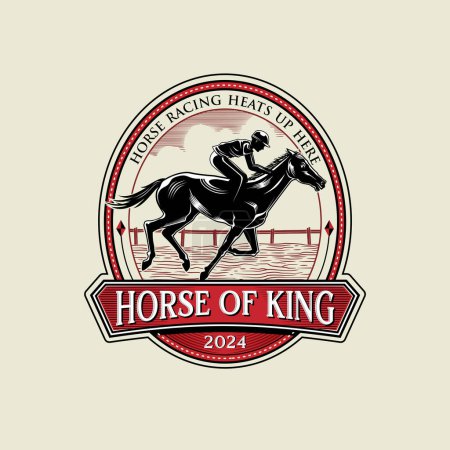 Illustration for Horse Silhouette Logo Design Inspiration Vector - Royalty Free Image