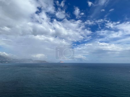 Photo for The coast seen from the viewpoint of Faro del Albir in Spain - Royalty Free Image