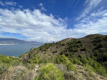 Photo for Scenery at Parque Natural Serra Gelada around Faro del Albir in Spain - Royalty Free Image