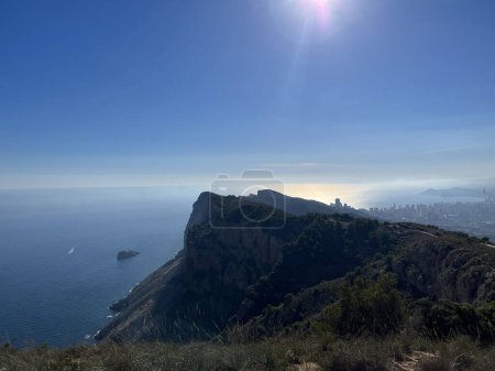 Photo for View from the peak of Alt del Governador at Parque Natural Serra Gelada around Albir in Spain - Royalty Free Image