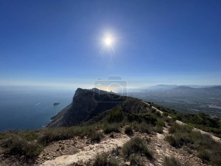 Photo for View from the peak of Alt del Governador at Parque Natural Serra Gelada around Albir in Spain - Royalty Free Image