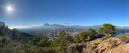 Photo for Panorama from a hiking path at Alt del Governador in Parque Natural Serra Gelada around Albir in Spain - Royalty Free Image