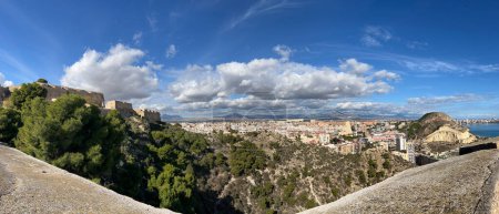 Photo for Panoramic view from the Castle of Santa Barbara in Alicante Spain - Royalty Free Image