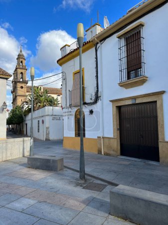 Photo for Street towards the church Juramento de San Rafael in Cordoba, Andalusia, Spain - Royalty Free Image