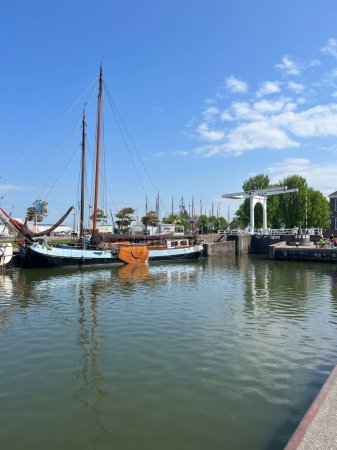 Hafen von Stavoren in Friesland die Niederlande