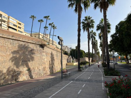 Téléchargez les photos : Piste cyclable à Cartagena Espagne - en image libre de droit