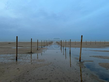 High tide at Los Lances beach around Tarifa, Spain