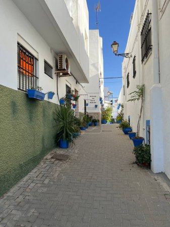 Street in the old town of Conil de la Frontera Spain