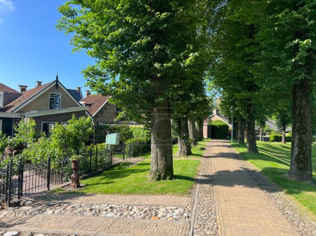 Photo for Path around the old town of Sloten, Friesland the Netherlands - Royalty Free Image