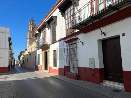 Calle en la ciudad Sanlúcar de Barrameda en Andalucía, España