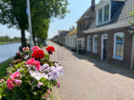Straße in Stavoren Friesland die Niederlande