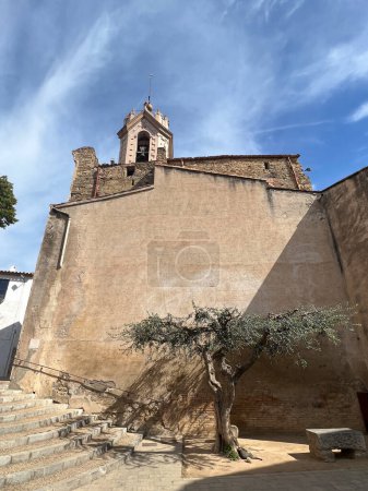 Die Altstadt des Dorfes Verges in Katalonien Spanien