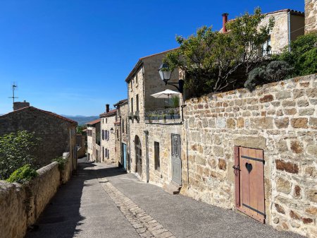 Street in the Medieval village Montpeyroux in France