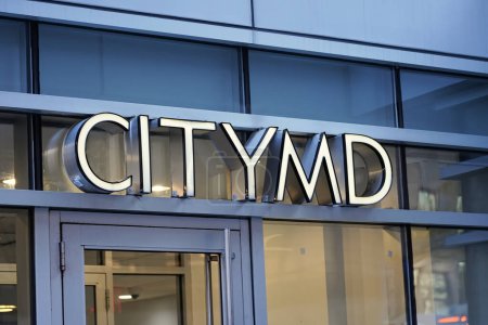 Photo for New York, NY - November 23, 2023: CityMD healthcare company clinic sign on office building in Midtown, Manhattan. - Royalty Free Image