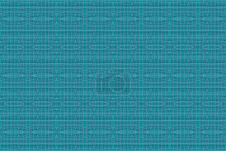 Photo for A blue green tribal culture fabric weave woven holiday cultural cloth pattern - Royalty Free Image