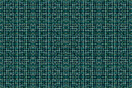 Photo for A green tribal culture blue fabric weave woven holiday cultural cloth pattern - Royalty Free Image