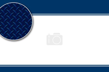 Téléchargez les photos : Une plaque de diamant bleu copie espace présentation carte plancher en acier inoxydable bande de roulement - en image libre de droit