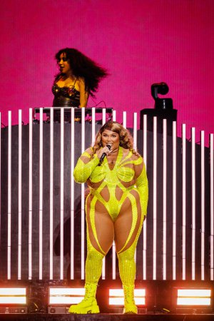 Photo for 23 February 2023. Ziggo Dome Amsterdam, The Netherlands. Concert of Lizzo - Royalty Free Image