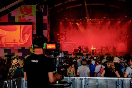 Photo for 16 June 2023. Pinkpop Festival, Landgraaf, Netherlands. Concert of Altin Gun - Royalty Free Image