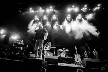 Téléchargez les photos : 29 juin - 2 juillet 2023. Rock Werchter Festival, Belgique. Concert des frères Teskey - en image libre de droit