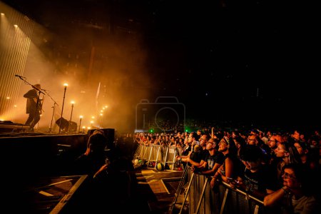 Téléchargez les photos : 1er juillet 2023. Rock Werchter Festival. Werchter, Belgique. Concert de Sigur Ros - en image libre de droit
