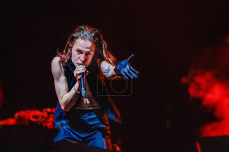 Photo for 2 July 2023. Rock Werchter Festival. Werchter, Belgium. Concert of Christine and The Queens - Royalty Free Image