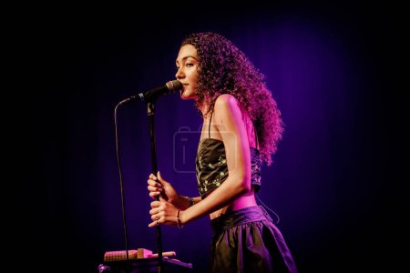 Photo for 8 July 2023. North Sea Jazz Festival. Rotterdam, The Netherlands. Concert of Olivia Dean - Royalty Free Image