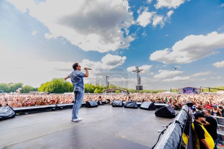 Téléchargez les photos : 16 juin 2023. Festival Pinkpop, Landgraaf, Pays-Bas. Concert de Niall Horan - en image libre de droit