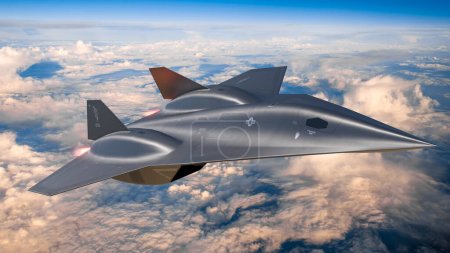 Photo for Hypersonic 'Darkstar' jet from 'Top Gun: Maverick - Royalty Free Image