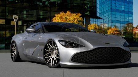 Foto de Aston Martin Vanquish Zagato - Imagen libre de derechos
