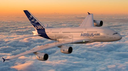 Photo for Airbus A380. The world's largest passenger aircraft - Royalty Free Image