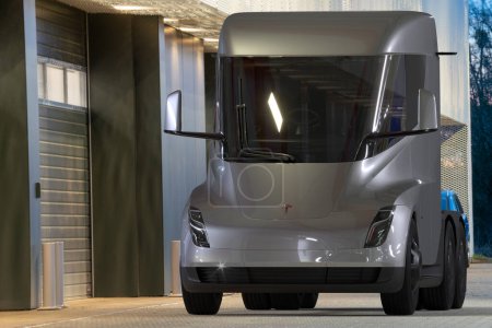 Photo for Tesla Semi is the world's first all-electric truck - Royalty Free Image