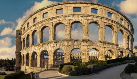 Photo for Pula Arena. Roman amphitheater in Pula - Royalty Free Image