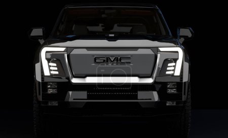 Téléchargez les photos : Camion 100 % électrique GMC Sierra EV Denali - en image libre de droit