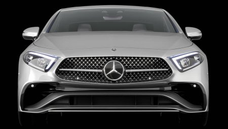 Foto de Mercedes CLS Coup fascina con sus líneas eternamente elegantes y su carácter moderno y lujoso. - Imagen libre de derechos