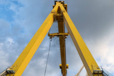 Photo for Large crane in the shipyard - Royalty Free Image