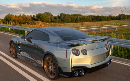 Photo for 2024 GT-R: Nissan's legendary supercar with AWD, 4 seats, a powerful V6 engine and the latest tech. - Royalty Free Image