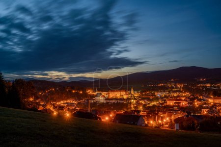 Photo for Cesky Krumlov  at night in Czech Republic - Royalty Free Image
