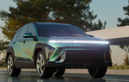 Téléchargez les photos : Nouveau Hyundai Kona 2023 - en image libre de droit