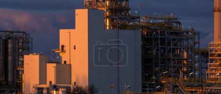 Photo for A modern, large polymer factory - Royalty Free Image